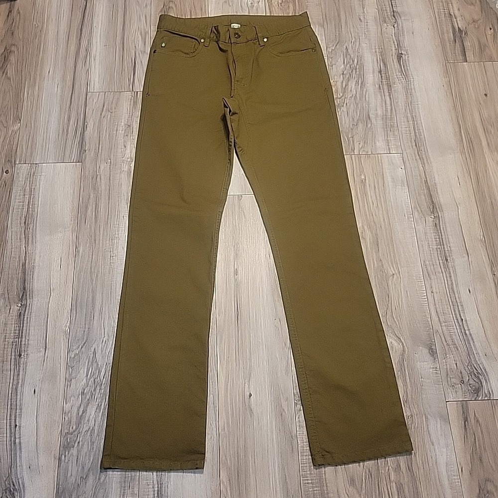 Stio Men's Rivet Canvas Pant 33 Long Mens Olive Green 35"‎ Inseam
